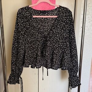 Black and White Women's Top